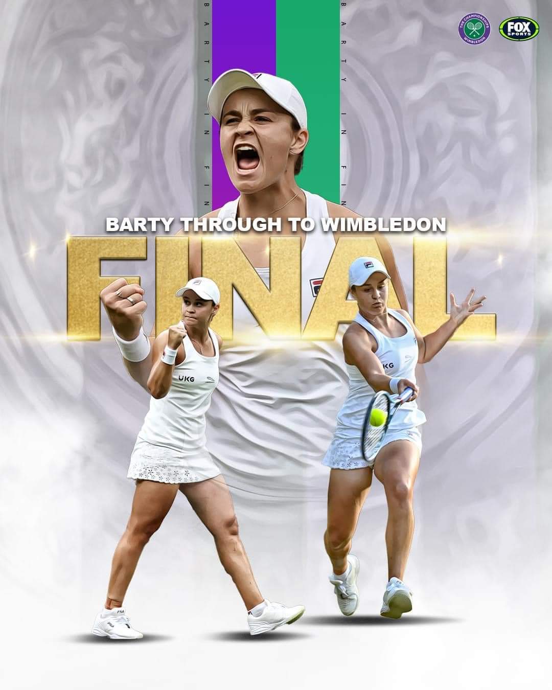 (LONDON) JUST IN: AUSTRALIA WINS WIMBLEDON: Women’s Final Winner Ashleigh Barty has WON ladies’ singles title with a 6-3, 6-7 (7/4), 6-3 victory over eighth-seeded Czech Karolína Plíšková today Saturday #AceSportsDesk report